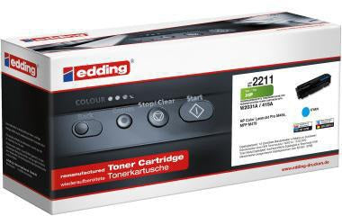 edding Toner EDD-2211 cyan kompatibel mit HP 415A – ca. 2.100 Seiten