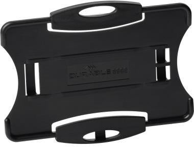 DURABLE Ausweishalter ECO 898801 – 10 Kartenhalter, 80 % recycelt, Hoch- oder Querformat
