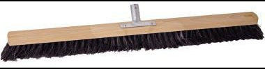 NÖLLE PROFI BRUSH Saalbesen 237803 Naturhaar 80 cm – Staubbindend für glatte Böden