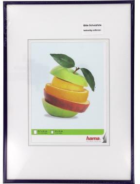 Hama Bilderrahmen Sevilla A3 – Kunststoff, mit Passepartout, EasyClip-Verschluss, Schwarz