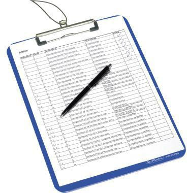 Herlitz Klemmbrett easy orga to go DIN A4, Polystyrol opak schwarz, Metallklemme