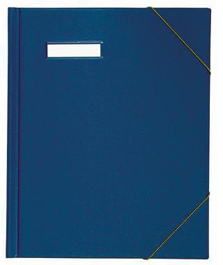 ELBA Umlaufmappe colors DIN A4 PVC Eckspanngummi blau – 300 Blatt Sammelmappe