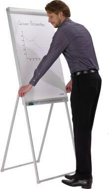 FRANKEN Flipchart PRO Deluxe Standard 67x95cm höhenverstellbar weiß