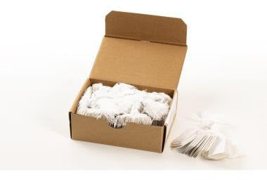HERMA Hängeetiketten 6918, 32x50 mm, weiß, roter Faden, 1.000 Stück pro Packung