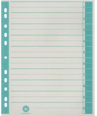 Trennblatt RC Karton 9541101100 A4 chamois/grün 100 St./Pack.