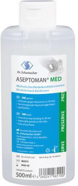 ASEPTOMAN Handdesinfektion MED 500ml – Flüssig, bakterizid, levurozid, tuberkulozid, virusinaktivierend