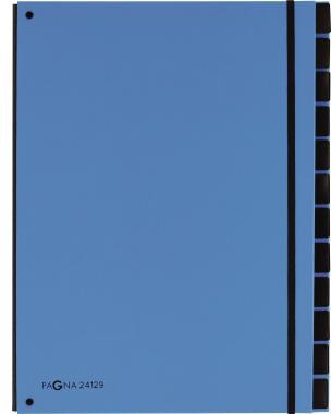 PAGNA Pultordner TREND 24129-09 – 12 Fächer, 3 Sichtlöcher, orange
