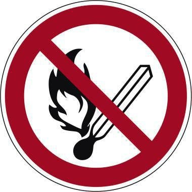 NEUTRALWARE Hinweisschild Rauchen verboten ISO 7010 rund 200 mm Hart-PVC