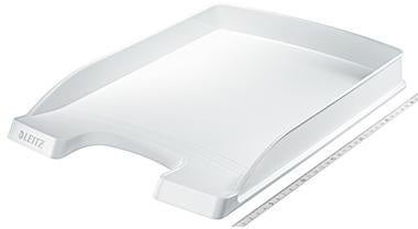 LEITZ Briefablage Plus flach DIN A4 – stapelbar, Polystyrol, blau, mit Greifausschnitt