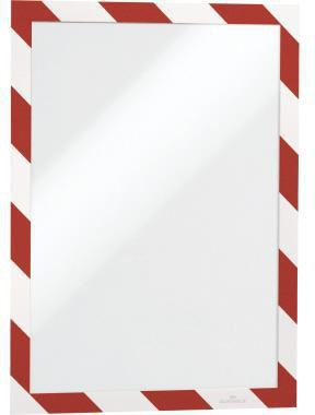 DURABLE DURAFRAME SECURITY Magnetrahmen gelb/schwarz A4 2er-Pack Sicherheitskennzeichnung