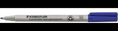 STAEDTLER Lumocolor 315-3 Folienstift non-permanent blau 1 mm – abwischbar, Made in Germany