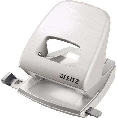 LEITZ Locher NeXXt Style 5006 – Metall-Locher für 30 Blatt, arktik weiß