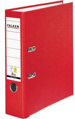 FALKEN Ordner Color Vegan 80 mm DIN A4 grau – PP-Kaschierung, Hebelmechanik, FSC