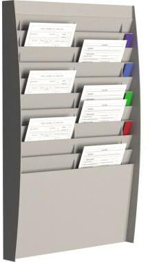 PAPERFLOW Wand-Sortiertafel V 20F A4 – 20 Fächer, DIN A4, schwarz, stapelbar