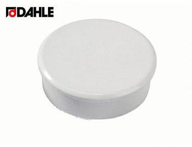 DAHLE Haftmagnet 95538-20983 38mm weiß 10 St./Pack. – Runde Präsentationsmagnete mit 2,5 kg Tragkraft
