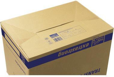 tidyPac Umzugskarton Transportbox XL TP110.002 68x35,5x35cm braun