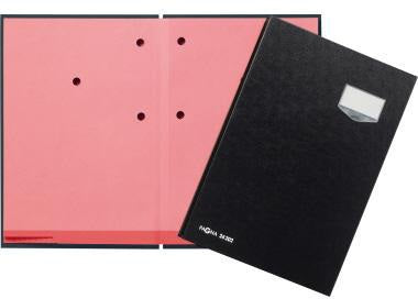 PAGNA Unterschriftenmappe de Luxe 24202-04 – 20 Fächer, schwarz, DIN A4, Made in Germany