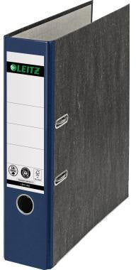 LEITZ Ordner 1080 DIN A4 80 mm gelb mit 180° Präzisionshebelmechanik und Wolkenmarmor