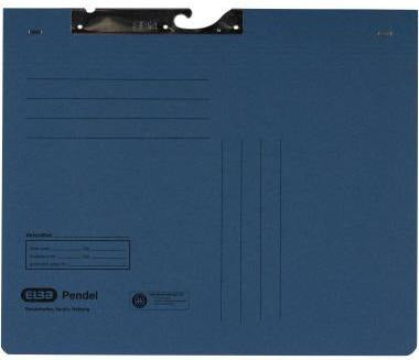 ELBA Pendelhefter DIN A4 kfm. Heftung 320g Karton blau mit Organisationsaufdruck