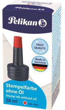 Pelikan Stempelfarbe 4K für Gummistempel & Polymerstempel, 28 ml, schwarz, ohne Öl