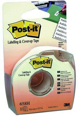 Post-it Korrekturband 658H 25,4mm x 18m 8-zeilig weiß mit Handabroller