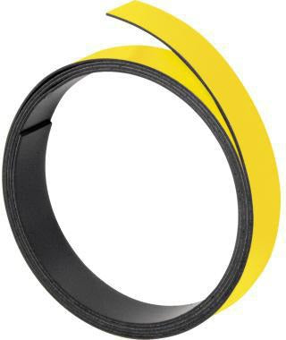 FRANKEN Magnetband M803 gelb 15 mm x 1 m – beschriftbar & zuschneidbar für Planungstafeln
