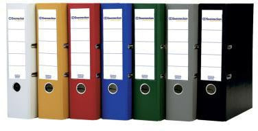 Soennecken Ordner 3333 DIN A4 80mm PP weiß – mit Register-Deckblatt und auswechselbarem Rückenschild
