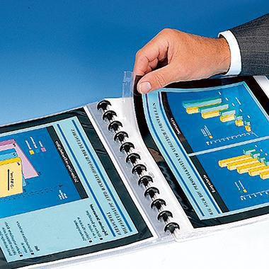 OXFORD Ringmappe manageMe! DIN A4 dunkelblau PP inkl. 25 Hüllen