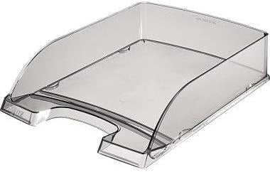 Leitz Briefablage Transparent Plus DIN A4 – Glasklare PS-Ablage, stapelbar