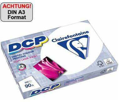 Clairefontaine Farblaserpapier DCP 1822C DIN A3 100g hochweiß 500 Blatt