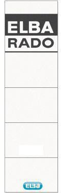 ELBA Einsteckrückenschild 44 x 155 mm weiß 10 Stück für Ordner rado premium & basic