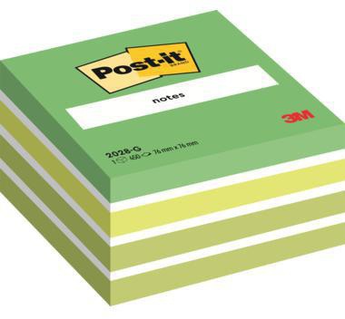 Post-it Haftnotizwürfel 2028B 76x45x76 mm 450 Blatt pastellblau