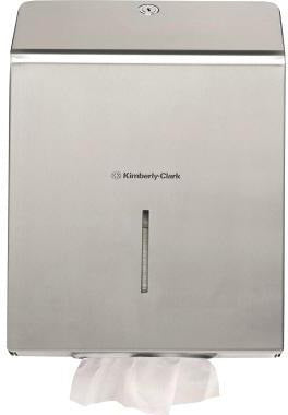 KIMBERLY-CLARK PROFESSIONAL Handtuchspender abschließbar Edelstahl für gefaltete Handtücher