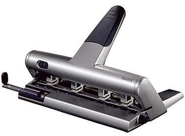 LEITZ Mehrfachlocher AKTO 30 Blatt silber Aluminiumdruckguss 8 cm Lochung