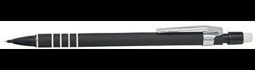 Soennecken Druckbleistift 3062 0,5 mm HB mit Radierer, Kunststoff, schwarz