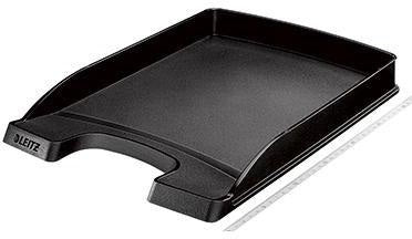 LEITZ Briefablage Plus flach DIN A4 – stapelbar, Polystyrol, blau, mit Greifausschnitt