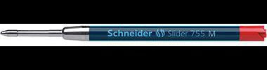 Schneider Kugelschreibermine Slider 755 M 0,6 mm rot – Viscoglide-Technologie, G2, Made in Germany