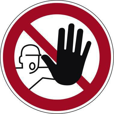 NEUTRALWARE Hinweisschild Rauchen verboten ISO 7010 rund 200 mm Hart-PVC
