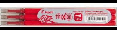 PILOT FriXion Point Tintenrollermine 0,3 mm rot – 3er-Pack mit thermosensitiver Tinte