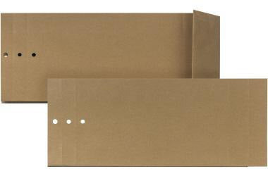Musterbeutel M20 100 x 245 x 40 mm von Bong – 250 Stück, braun, 120 g/m² Kraftpapier