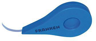 FRANKEN Einteilungsband S1428 für Plantafeln, 4 mm x 10 m, grau/transparent, selbstklebend und wieder ablösbar