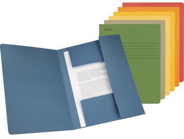 Falken Jurismappe DIN A4 mit 3 Klappen aus recyceltem Manilakarton, blau, Blauer Engel