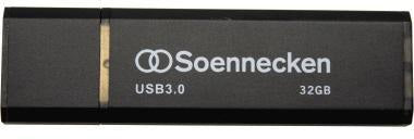Soennecken USB-Stick 71617 USB 3.0 16GB schwarz/silber – Schneller Datentransfer