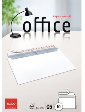 ELCO Versandtasche Office DIN C5 hochweiß 100 g/m² mit Haftklebung 10 Stück