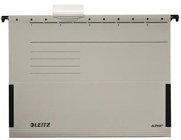 Leitz Hängetasche ALPHA 19860015 A4 Karton gelb 25 St./Pack. – Reißfeste Frösche, Blauer Engel