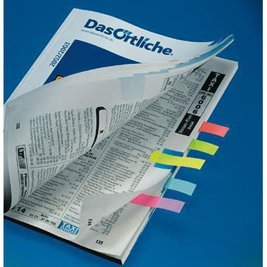 SIGEL Haftmarker HN615 50x60mm farbig sortiert 5 St./Pack. – Reißfeste PET-Haftstreifen