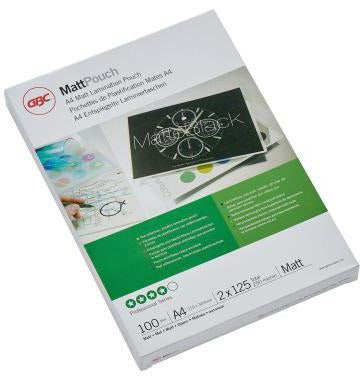 GBC MattPouch Laminierfolie DIN A4 75 µm matt – 100 Stück für perfekten Dokumentenschutz