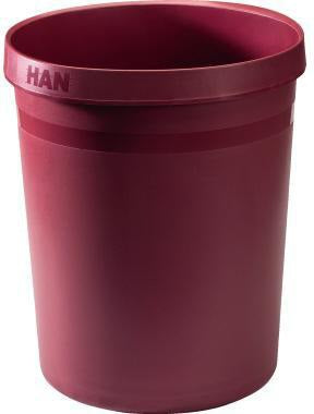 HAN Papierkorb GRIP KARMA 18 Liter Kunststoff öko-schwarz, Recycling, Blauer Engel