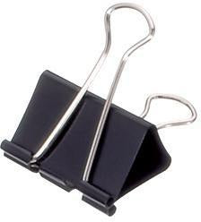MAUL Foldbackklemmer mauly 41 mm Weite, 19 mm Klemmdicke, schwarz