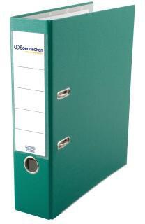 Soennecken Ordner 3333 DIN A4 80mm PP weiß – mit Register-Deckblatt und auswechselbarem Rückenschild
